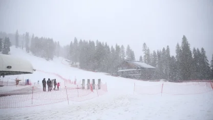 Ilgaz Dağı'nda kar yağışı etkili oluyor