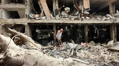 Tahran yangın yeri, Körfez enkaz alanı! 6 günlük savaşın ağır bilançosu