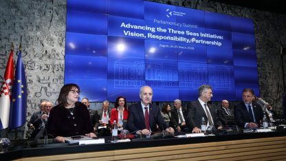TBMM Başkanı Kurtulmuş, Üç Deniz Girişimi Parlamenter Zirvesi'nde konuştu: