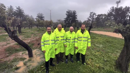 TBMM Sanayi Komisyonu Başkanı Varank, Yeniköy Kemerköy Termik Santrali sahasında incelemelerde bulundu: