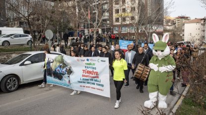 Tunceli'deki Yeşilay Türkiye Rafting Şampiyonası 1. Ayak Yarışları öncesi tören düzenlendi