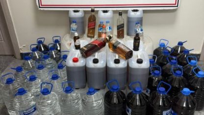 Hatay'da kaçak içki operasyonu