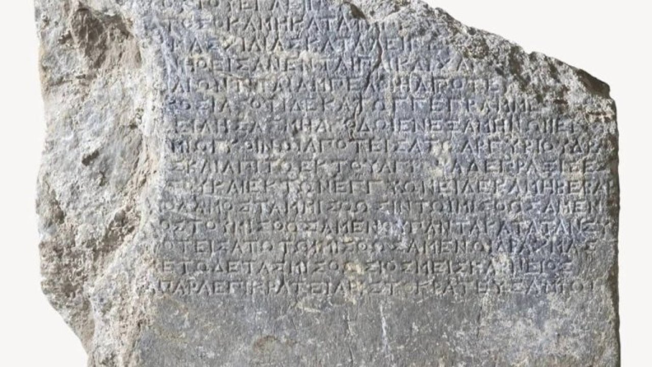 Amos Antik Kenti'ne ait 2 bin 200 yıllık "kira sözleşmesi" gün yüzüne çıkarıldı