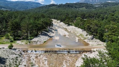 Antalya'da yağışlar Olimpos Deresi'ndeki akış süresini uzattı
