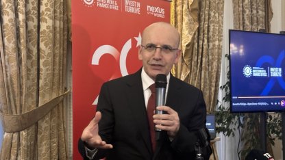 Bakan Şimşek, Cumhurbaşkanlığı Yatırım ve Finans Ofisinin Londra'daki "20. Yıl" resepsiyonunda konuştu: