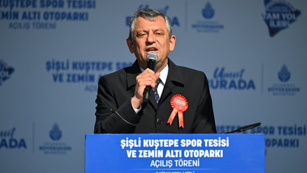 CHP Genel Başkanı Özel, Kuştepe Spor Tesisi ve Zemin Altı Otoparkı Açılış Töreni'ne katıldı: