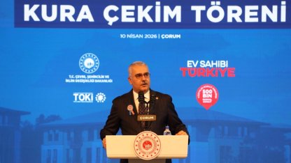 Çorum'da "Yüzyılın Konut Projesi"nin kura çekimi yapıldı