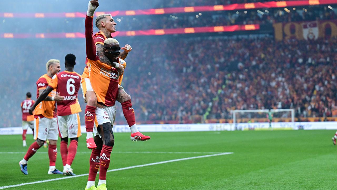 Galatasaray, Fenerbahçe galibiyetiyle son 3 haftaya büyük avantajla girdi