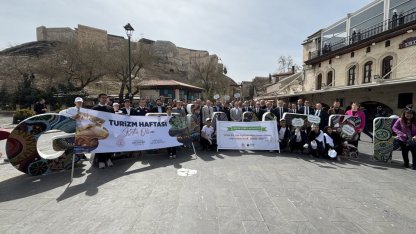 Gaziantep'te Turizm Haftası kapsamında yürüyüş düzenlendi 