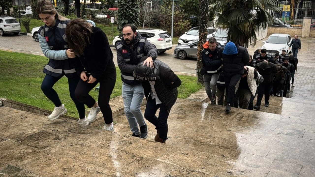 GÜNCELLEME - Samsun merkezli 13 ilde "change" araç operasyonunda yakalanan 9 zanlı tutuklandı