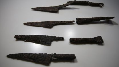Hadrianopolis Antik Kenti'nde 1500 yıllık bıçaklar gün yüzüne çıkarıldı