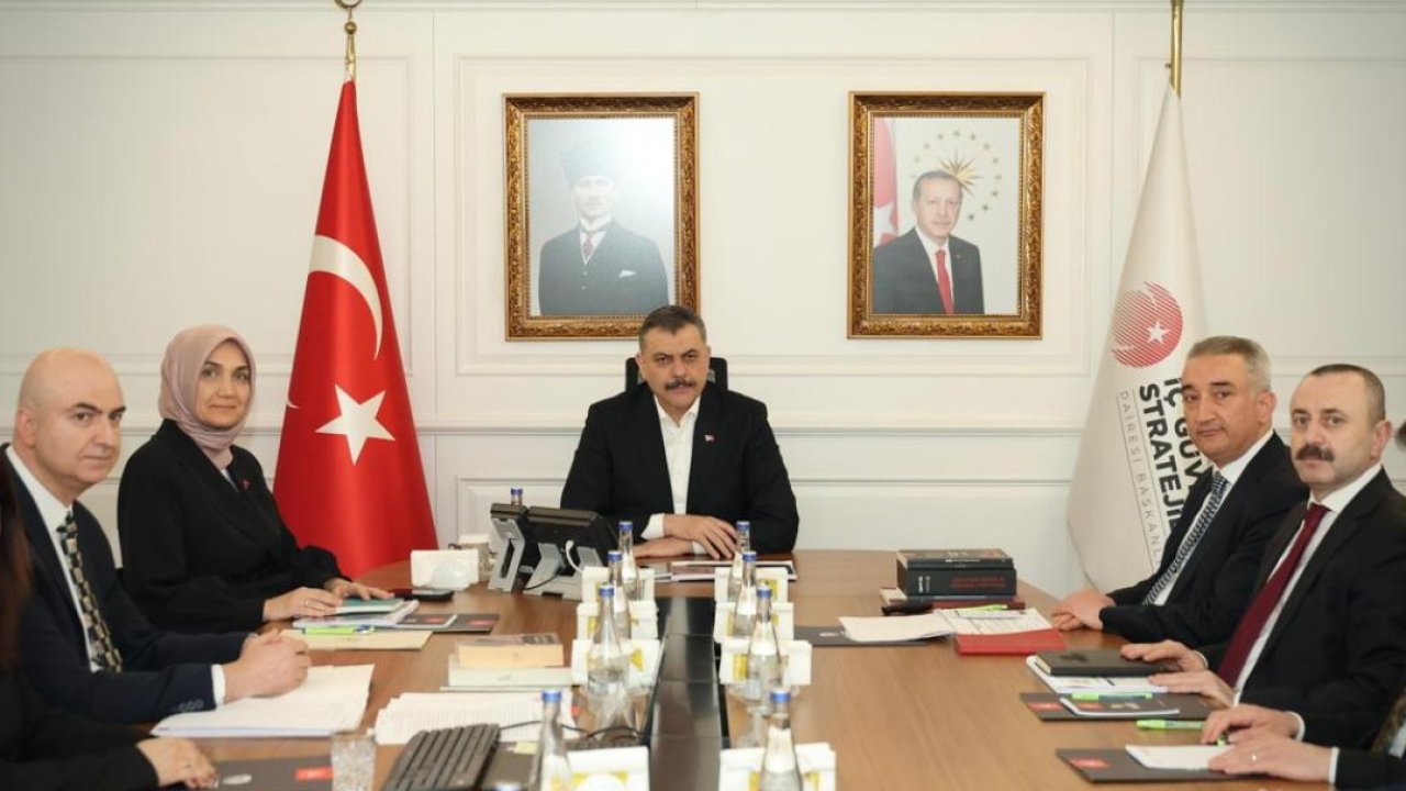 İçişleri Bakanı Çiftçi, İç Güvenlik Stratejileri Dairesi Başkanlığının çalışmaları hakkında bilgi aldı