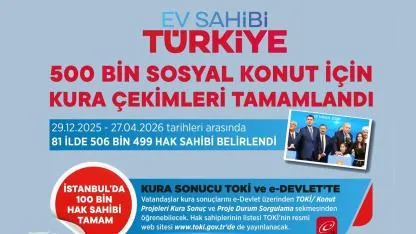 İstanbul TOKİ 100 bin konut kura sonuçları hakkında Bakan Kurum'dan açıklama