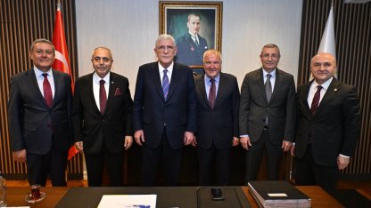 İYİ Parti Genel Başkanı Dervişoğlu, TÜRMOB heyetini kabul etti