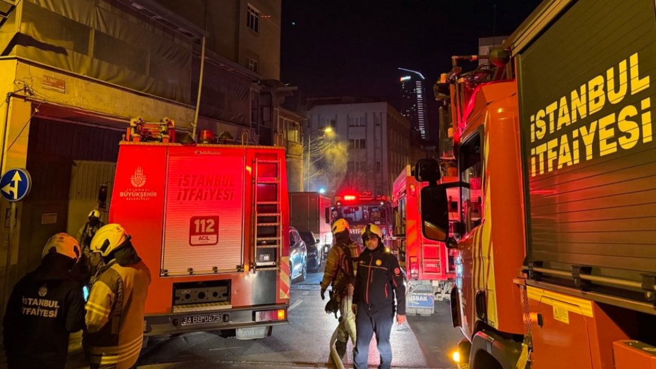 Kağıthane'de tekstil atölyesinde çıkan yangın söndürüldü