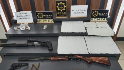 Uşak'ta uyuşturucu operasyonunda yakalanan 3 şüpheli tutuklandı