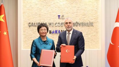 Çin ile çalışma, istihdam ve sosyal güvenlik alanlarında yeni işbirliği