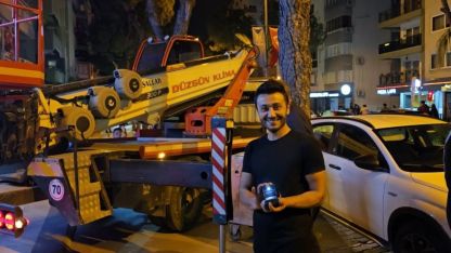 Aydın Nazilli'di vinçle evlilik teklifinde bulundu
