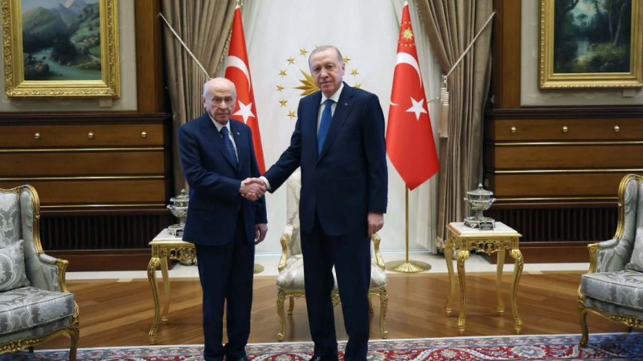 Erdoğan, Bahçeli'yi Külliye'de ağırladı