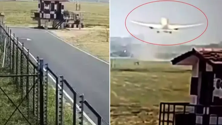 Hindistan&#039;daki uçak kazasından yeni görüntüler... Her şey saniyeler içinde olmuş